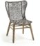 På billedet ser du variationen Zabel, Udendørs spisestol fra brandet LaForma i en størrelse H: 93 cm. B: 62 cm. L: 58 cm. i farven Grå/natur