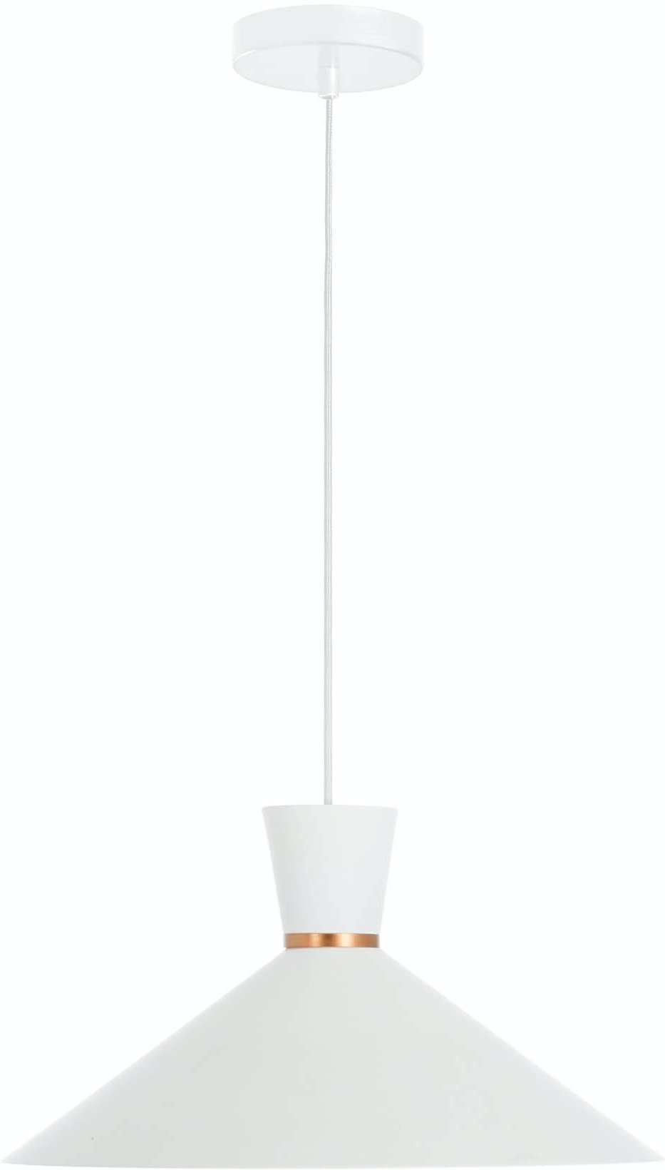 Vesta, Loftlampe by LaForma (H: 20 cm. B: 40 cm. L: 40 cm., Hvid)