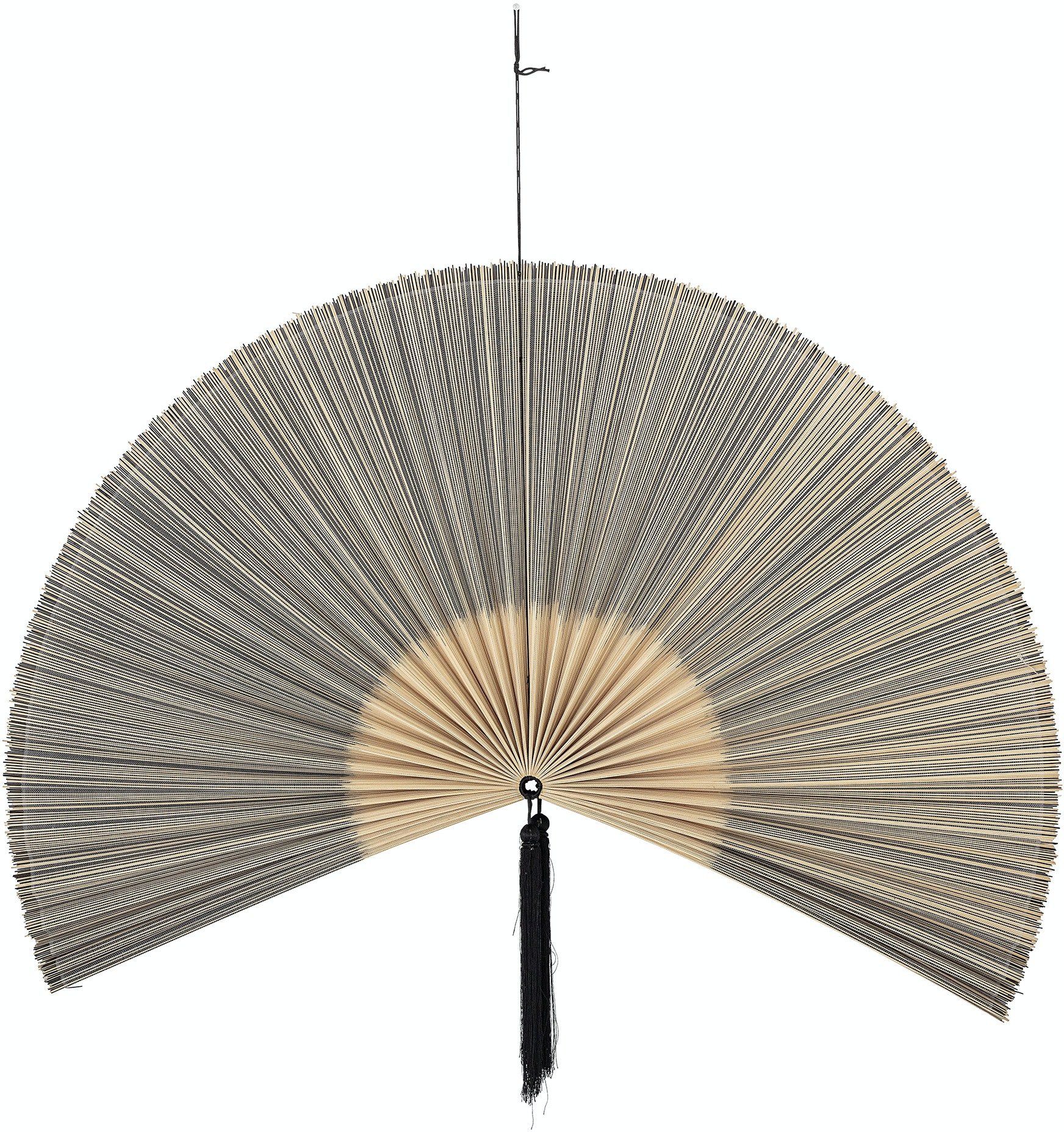 Billede af Jaime, Vægdekoration, Bambus by Bloomingville (H: 72 cm. L: 145 cm., Sort)