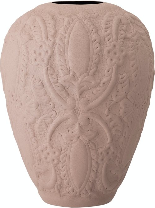På billedet ser du variationen Ipek, Vase, Rosa, Metal fra brandet Bloomingville i en størrelse D: 21,5 cm. H: 27,5 cm. i farven Rose
