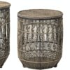 På billedet ser du variationen Tonja, Sidebord, Brun, Bambus (Sæt á 3 stk.) fra brandet Creative Collection i en størrelse D: 37 cm. H: 46 cm. i farven Brun