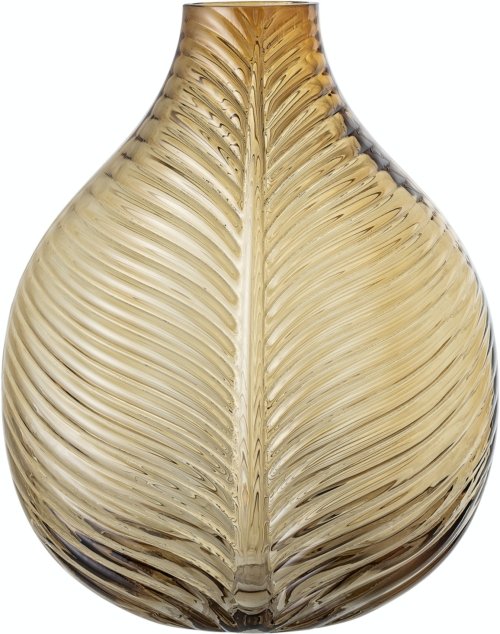 På billedet ser du variationen Gregers, Vase, Brun, Glas fra brandet Creative Collection i en størrelse H: 36 cm. B: 17 cm. L: 28 cm. i farven Brun