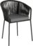 På billedet ser du variationen Yanet, Udendørs spisebordsstol fra brandet LaForma i en størrelse H: 79 cm. B: 56 cm. L: 50 cm. i farven Sort/Grå