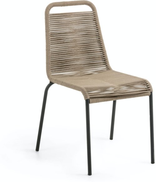 På billedet ser du variationen Lambton, Udendørs spisebordsstol fra brandet LaForma i en størrelse H: 84 cm. B: 49 cm. L: 59 cm. i farven Brun/Sort
