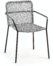 På billedet ser du variationen Ellen, Udendørs spisebordsstol fra brandet LaForma i en størrelse H: 80 cm. B: 56 cm. L: 60 cm. i farven Grå/Sort