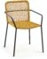 På billedet ser du variationen Ellen, Udendørs spisebordsstol fra brandet LaForma i en størrelse H: 80 cm. B: 56 cm. L: 60 cm. i farven Sennep/Sort