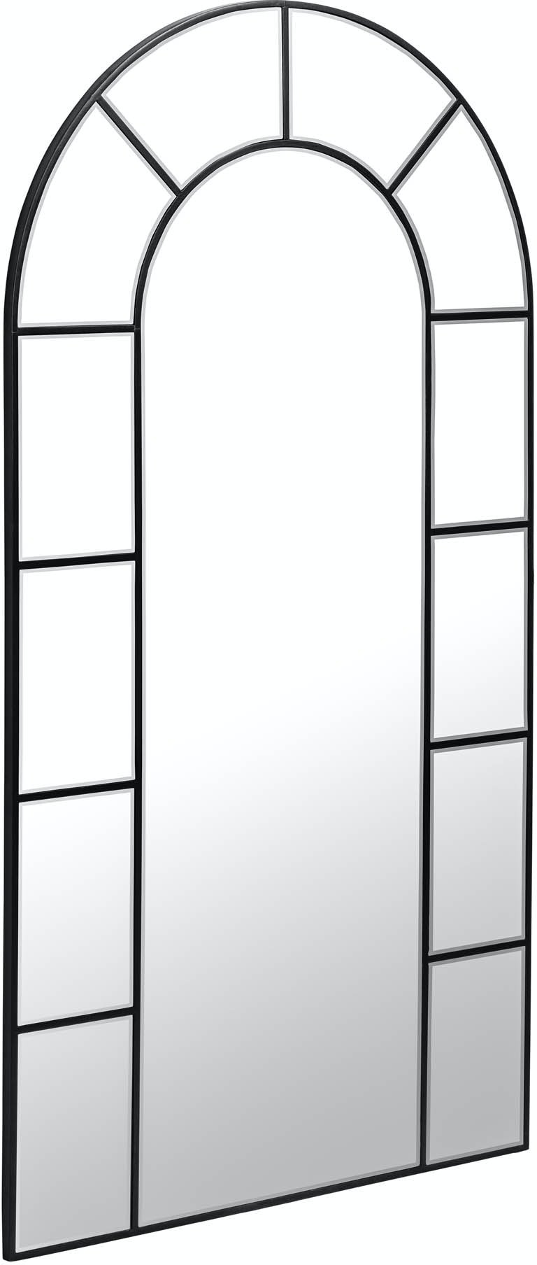 Nediva, Vægspejl by LaForma (H: 165 cm. B: 88 cm. L: 2 cm., Sort)