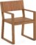 På billedet ser du variationen Emili, Udendørs spisebordsstol fra brandet LaForma i en størrelse H: 85 cm. B: 57 cm. L: 57 cm. i farven Natur