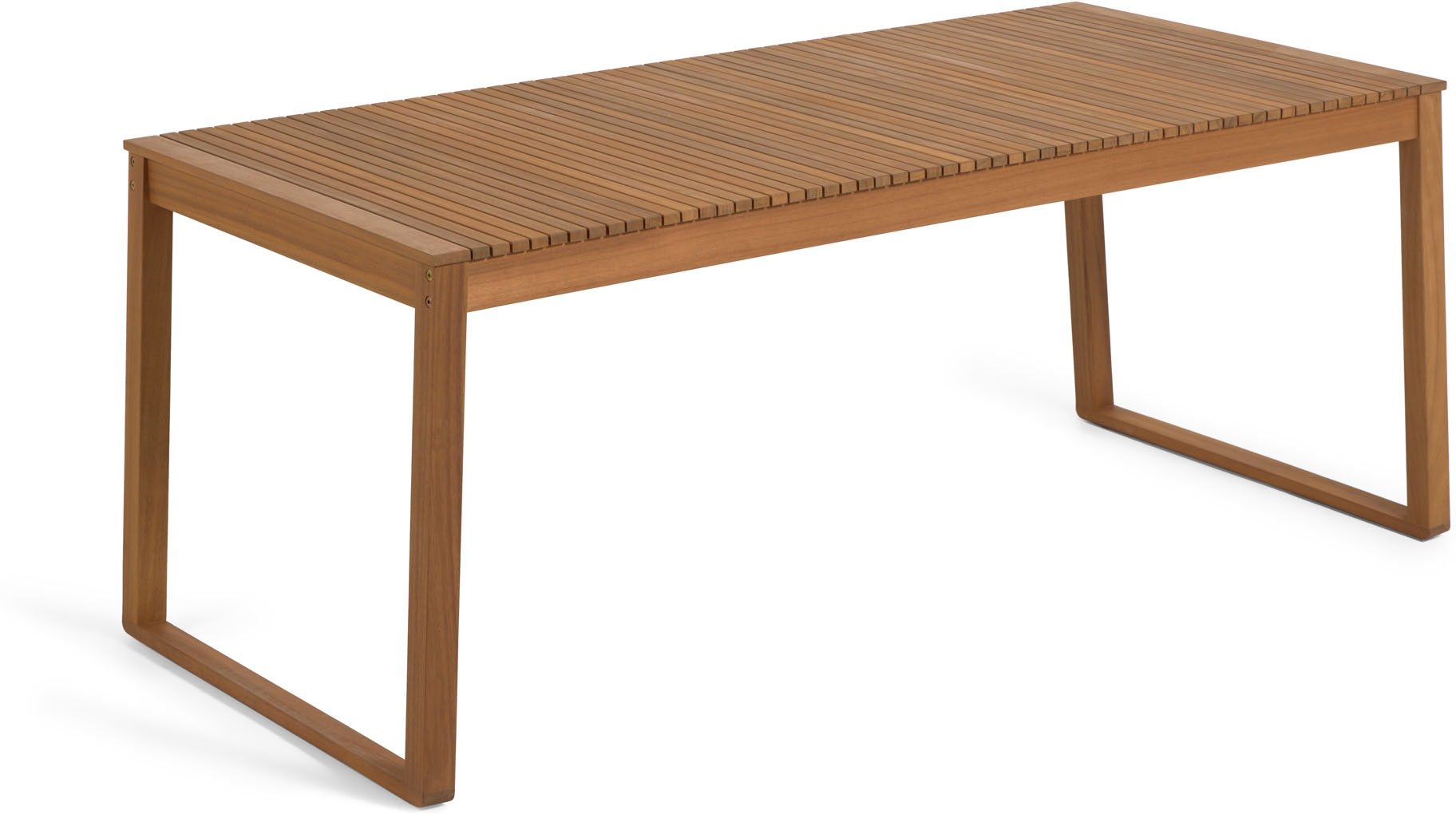 Emili, Udendørs spisebord by LaForma (H: 75 cm. B: 190 cm. L: 90 cm., Natur)