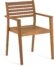 På billedet ser du variationen Hanzel, Udendørs spisebordsstol fra brandet LaForma i en størrelse H: 85 cm. B: 56 cm. L: 57 cm. i farven Natur