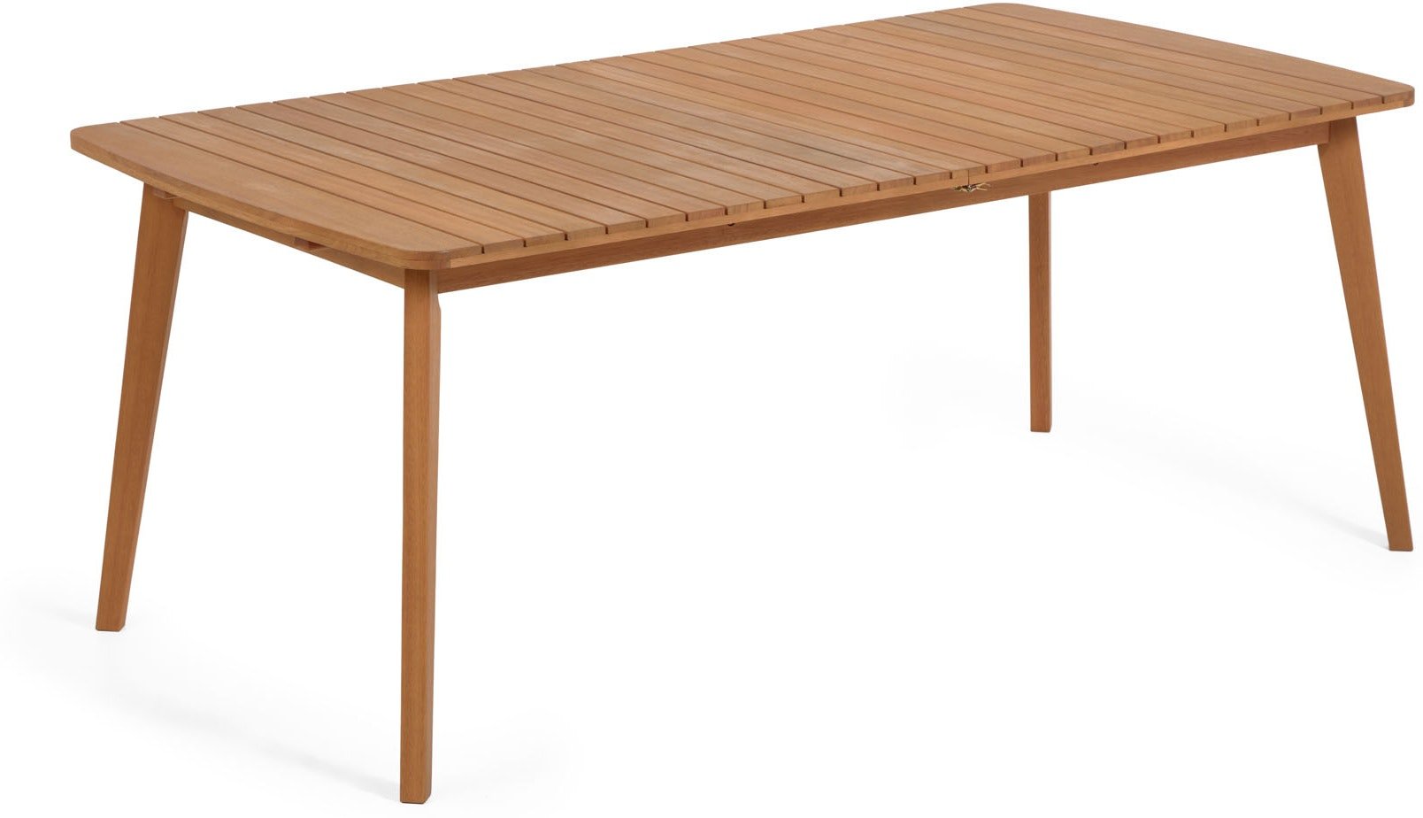 Billede af Hanzel, Udendørs Spisebord med udtræk by Kave Home (H: 75 cm. B: 100 cm. L: 183 cm., Natur)