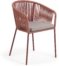 På billedet ser du variationen Yanet, Udendørs spisebordsstol fra brandet LaForma i en størrelse H: 79 cm. B: 56 cm. L: 50 cm. i farven Lyserød