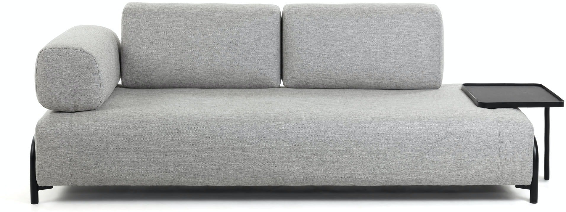 Compo, 3-personers sofa by LaForma (Armlæn venstre, Lysegrå)