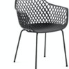På billedet ser du variationen Quinn, Spisebordsstol fra brandet LaForma i en størrelse H: 80 cm. B: 60 cm. L: 55 cm. i farven Grå