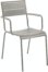 På billedet ser du variationen Athalia, Udendørs spisebordsstol fra brandet LaForma i en størrelse H: 84 cm. B: 59 cm. L: 65 cm. i farven Grå