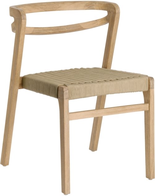 På billedet ser du variationen Ezilda, Udendørs spisebordsstol fra brandet LaForma i en størrelse H: 74 cm. B: 51 cm. L: 55 cm. i farven Beige