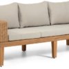 På billedet ser du variationen Giana, Udendørs 3-personers sofa fra brandet LaForma i en størrelse H: 60 cm. B: 193 cm. L: 80 cm. i farven Natur