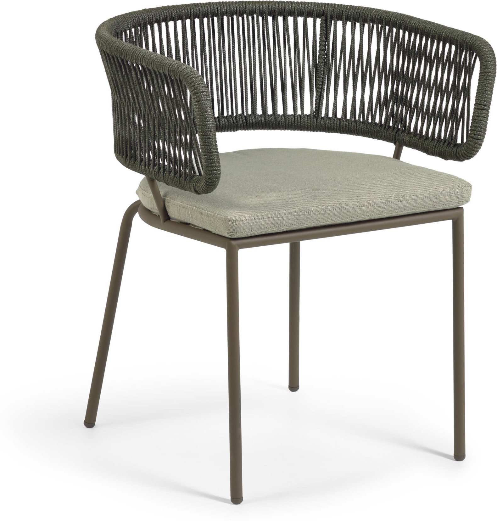 5: Nadin, Udendørs spisebordsstol by LaForma (H: 73 cm. x B: 58 cm. x L: 55 cm., Grøn)