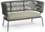 På billedet ser du variationen Nadin, Udendørs 2-personers sofa fra brandet LaForma i en størrelse H: 80 cm. B: 135 cm. L: 65 cm. i farven Grøn
