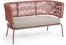 På billedet ser du variationen Nadin, Udendørs 2-personers sofa fra brandet LaForma i en størrelse H: 80 cm. B: 135 cm. L: 65 cm. i farven Lyserød
