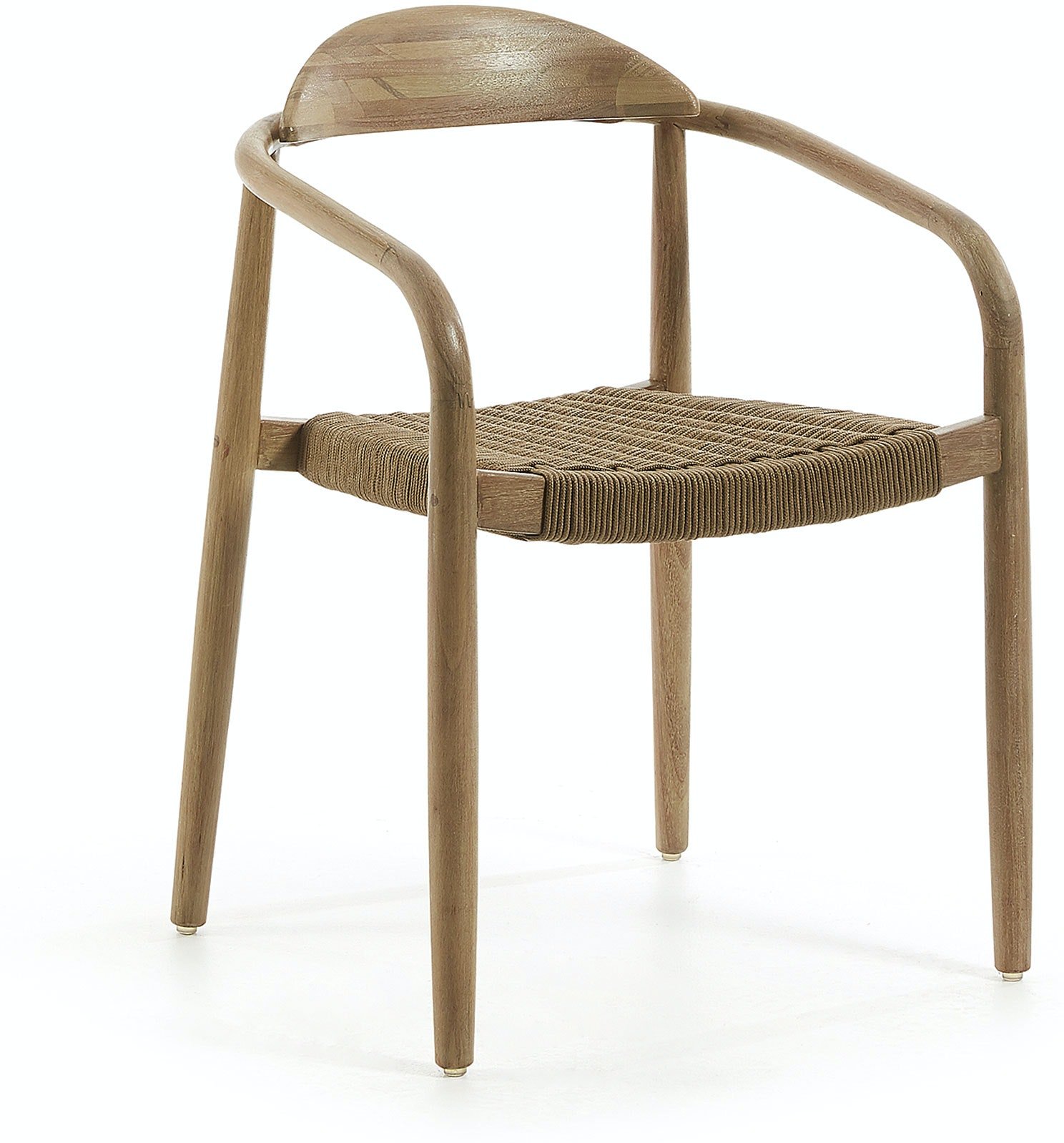 Billede af Nina, Udendørs spisebordsstol by Kave Home (H: 78 cm. B: 56 cm. L: 53 cm., Brun/Natur)
