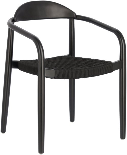 På billedet ser du variationen Nina, Spisebordsstol fra brandet LaForma i en størrelse H: 78 cm. B: 56 cm. L: 50 cm. i farven Sort