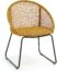 På billedet ser du variationen Sania, Udendørs spisebordsstol fra brandet LaForma i en størrelse H: 85 cm. B: 66 cm. L: 58 cm. i farven Sennep/Sort