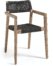 På billedet ser du variationen Vetter, Udendørs spisebordsstol fra brandet LaForma i en størrelse H: 82 cm. B: 57 cm. L: 54 cm. i farven Sort/Natur