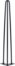 På billedet ser du variationen Elias, 3-rods hairpin-legs til plankebord, Ø1,2 cm. fra brandet Nielsen Design i en størrelse H: 71,5 cm. B: 7,5 cm. i farven Sort