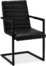 På billedet ser du Prior, Spisebordsstol med armlæn, PU-læder fra brandet Raymond & Hallmark i en størrelse H: 93 cm. B: 53 cm. L: 66 cm. i farven Sort