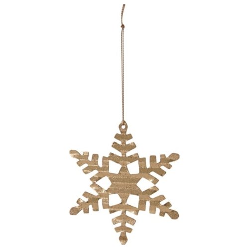 På billedet ser du variationen Julepynt, Tin plate snowflake fra brandet House Doctor i en størrelse D: 11,7 cm. i farven Messing