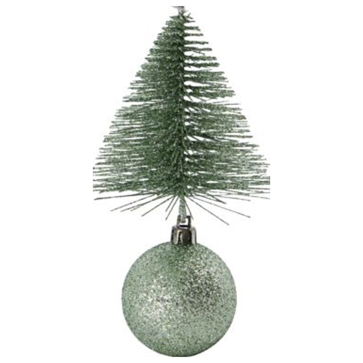 Julepynt, Tree & bell by House Doctor (H: 15 cm. B: 8 cm. L: 8 cm., Grøn)