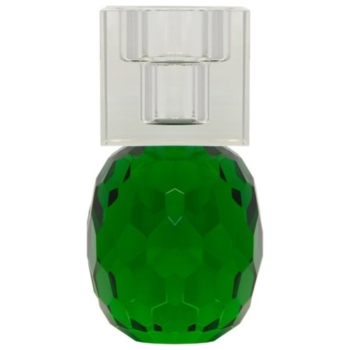 På billedet ser du variationen Bellis, Lysestage, Glas fra brandet House of Sander i en størrelse H: 12 cm. B: 6 cm. L: 6 cm. i farven Grøn