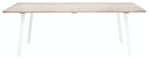 På billedet ser du variationen Cozy, Spisebord, Egetræ fra brandet Bloomingville i en størrelse H: 75 cm. B: 95 cm. L: 200 cm. i farven Natur/hvid
