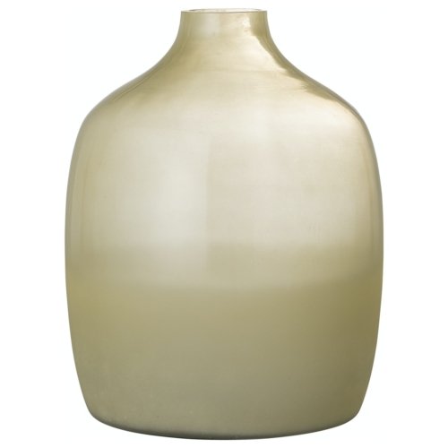 På billedet ser du variationen Idima, Vase, glas fra brandet Bloomingville i en størrelse D: 24 cm. H: 30 cm. i farven Gul