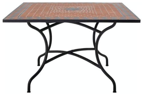 På billedet ser du variationen Hellen, Spisebord, Sten fra brandet Creative Collection i en størrelse H: 75 cm. B: 110 cm. L: 110 cm. i farven Rød