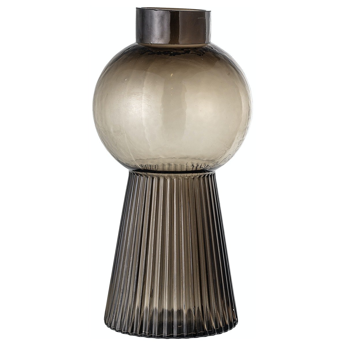 5: Nabaha, Vase, glas by Bloomingville (D: 17 cm. H: 33.5 cm., Brun)