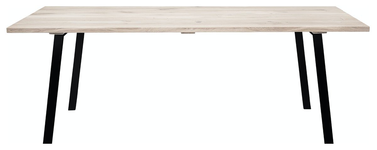 Cozy, Spisebord, Egetræ by Bloomingville (H: 75 cm. B: 95 cm. L: 200 cm., Natur/Sort)