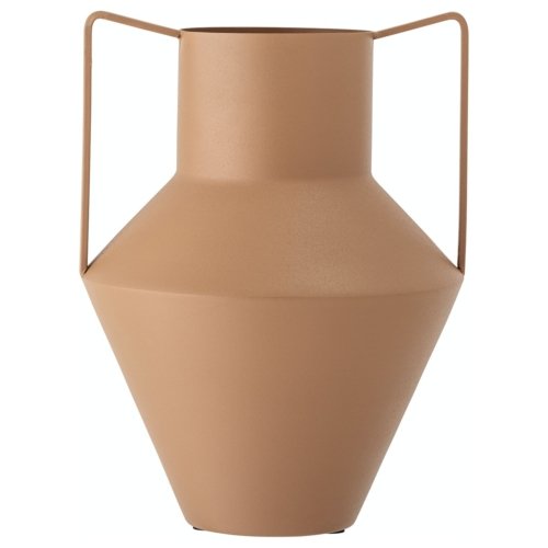 På billedet ser du variationen Iola, Vase, Metal fra brandet Bloomingville i en størrelse D: 25 cm. H: 34 cm. i farven Brun