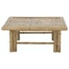 På billedet ser du variationen Korfu, Sofabord, Bambus fra brandet Bloomingville i en størrelse H: 30 cm. B: 72 cm. L: 72 cm. i farven Natur