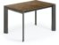 På billedet ser du variationen Axis Ceramic, Udtrækkeligt spisebord, moderne, keramisk fra brandet LaForma i en størrelse H: 76 cm. B: 120 cm. L: 80 cm. i farven Brun/Sort