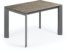 På billedet ser du variationen Axis Ceramic, Udtrækkeligt spisebord, moderne, keramisk fra brandet LaForma i en størrelse H: 76 cm. B: 120 cm. L: 80 cm. i farven Støvgrå/Sort