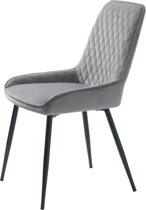 På billedet ser du variationen Milton, Spisebordsstol, Læder fra brandet Unique Furniture i en størrelse H: 85 cm. x B: 52 cm. x L: 57,5 cm. i farven Grå/Sort