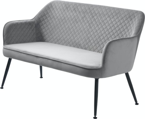 På billedet ser du variationen Berrie, Loungesofa, Læder fra brandet Unique Furniture i en størrelse H: 80,5 cm. x B: 128,5 cm. x L: 70,5 cm. i farven Grå/Sort
