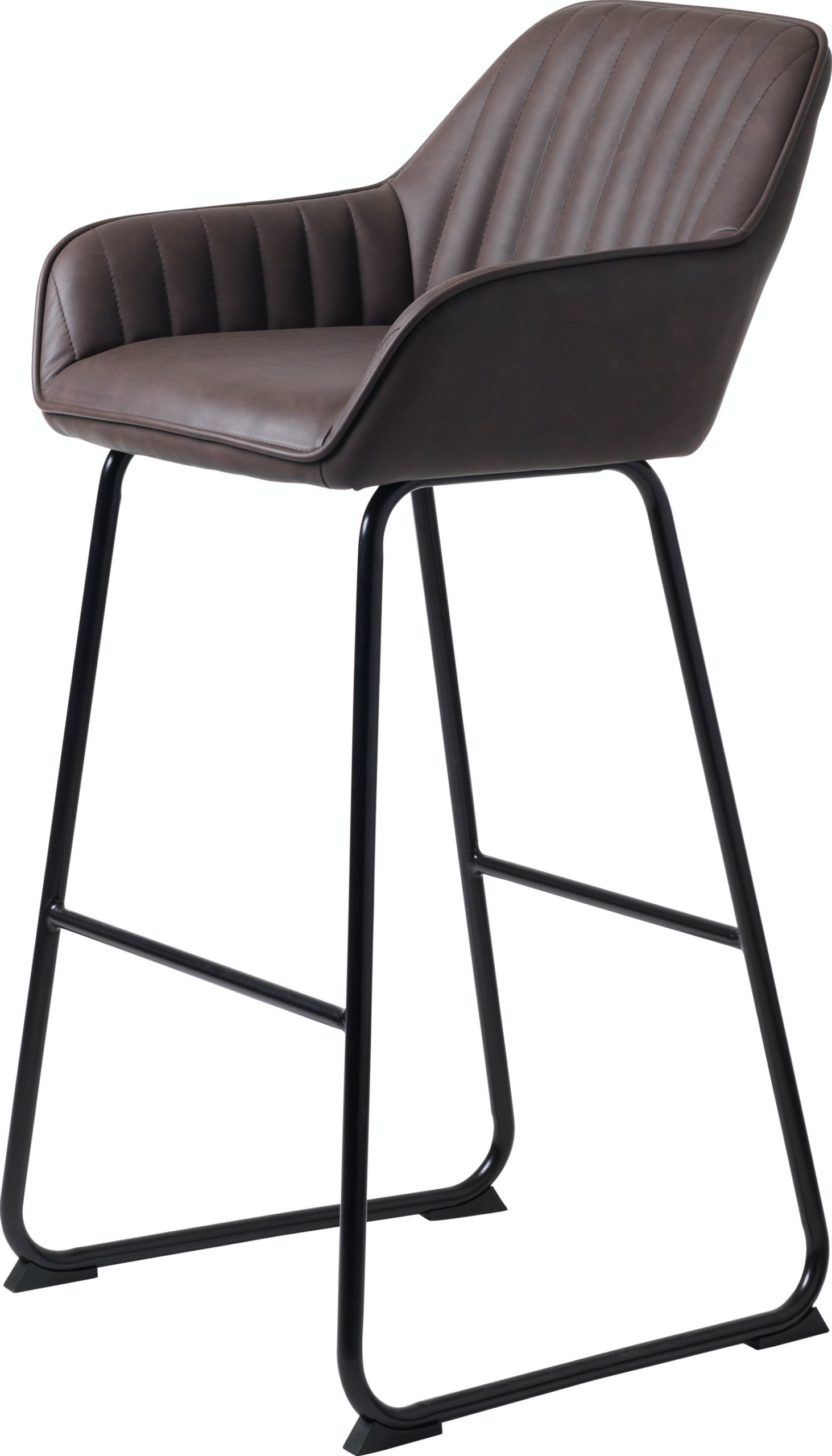 På billedet ser du variationen Brooks, Barstol, Læder fra brandet Unique Furniture i en størrelse H: 92 cm. x B: 53 cm. x L: 50 cm. i farven Brun/Sort