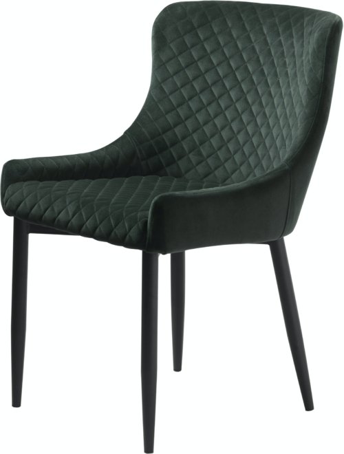 På billedet ser du variationen Ottowa, Spisebordsstol, Fløjl fra brandet Unique Furniture i en størrelse H: 82 cm. x B: 52,5 cm. x L: 62,5 cm. i farven Grøn/Sort