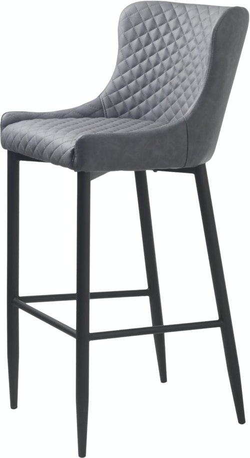 På billedet ser du variationen Ottowa, Barstol, Læder fra brandet Unique Furniture i en størrelse H: 105 cm. x B: 47,5 cm. x L: 57 cm. i farven Grå/Sort