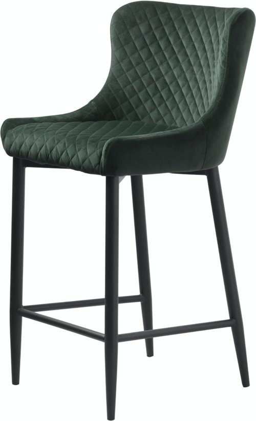 På billedet ser du variationen Ottowa, Barstol, Fløjl fra brandet Unique Furniture i en størrelse H: 105 cm. x B: 47,5 cm. x L: 57 cm. i farven Grøn/Sort