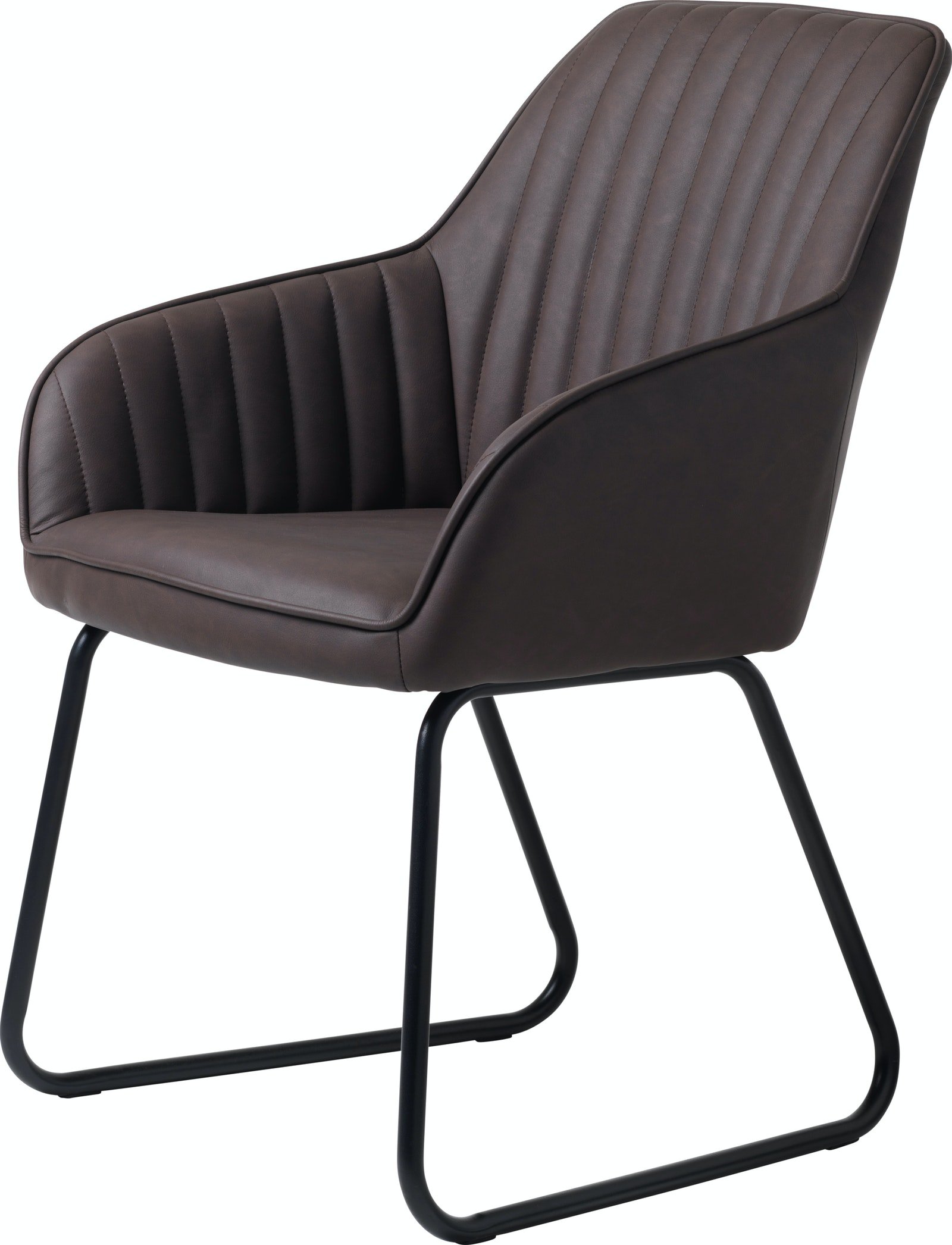 På billedet ser du variationen Brooks, Spisebordsstol, Læder fra brandet Unique Furniture i en størrelse H: 84 cm. x B: 58 cm. x L: 59 cm. i farven Brun/Sort