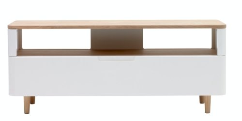 På billedet ser du variationen Amalfi, TV-bord, Egetræ fra brandet Unique Furniture i en størrelse H: 49 cm. x B: 120 cm. x L: 40 cm. i farven Natur